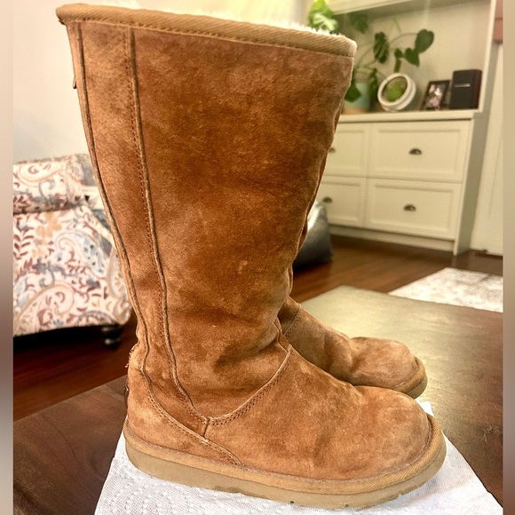 UGG Tall Knightsbridge Tan Boots size 36 - Picture 5 of 12